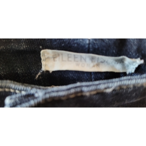 Eileen Fisher Woman Charcoal Gray Denim Straight Leg Jeans Plus Size 16W - Picture 3 of 3